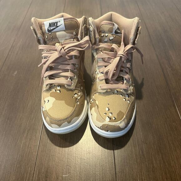Nike Dunk High Desert Camo Youth Size 3 - Picture 2 of 9